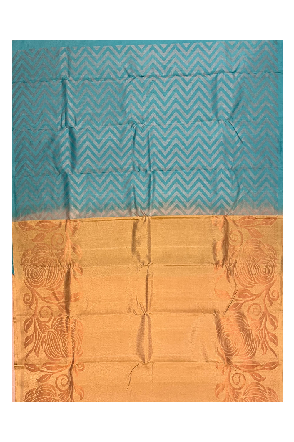 Southloom Pure Handloom Bridal Kanchipuram Silk Saree with Korvai Work