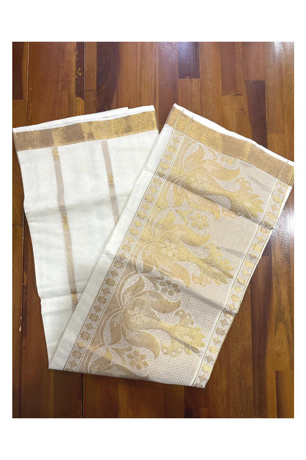 Kerala Cotton Heavy Woven Work Kasavu Saree (Onam Saree 2023)