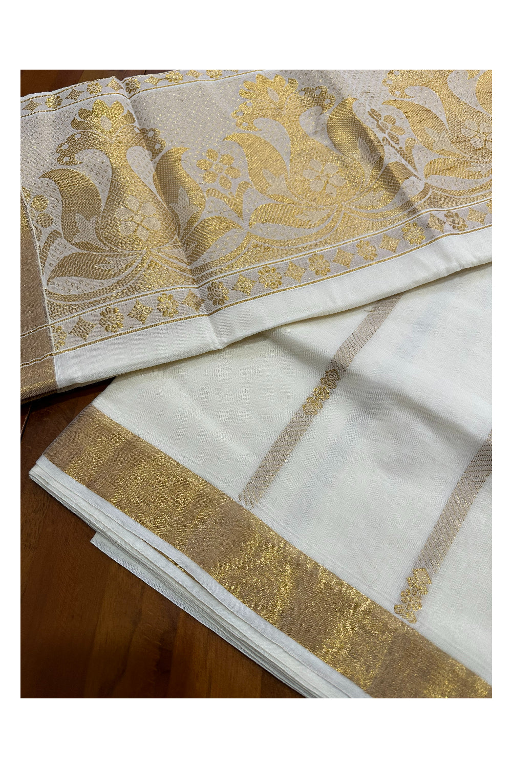 Kerala Cotton Heavy Woven Work Kasavu Saree (Onam Saree 2023)