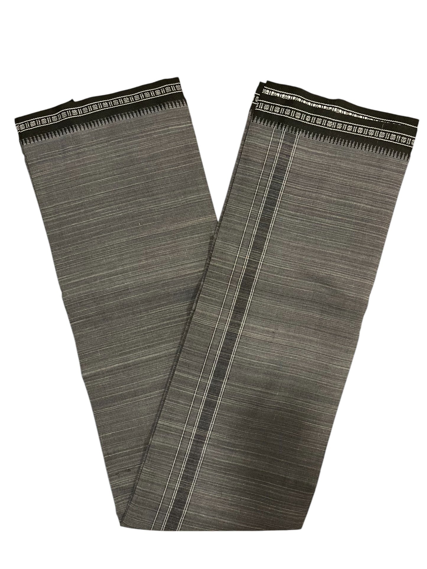 Southloom Grey Single Mundu / Otta Mundu / Lungi (South Indian Kerala Dhoti)