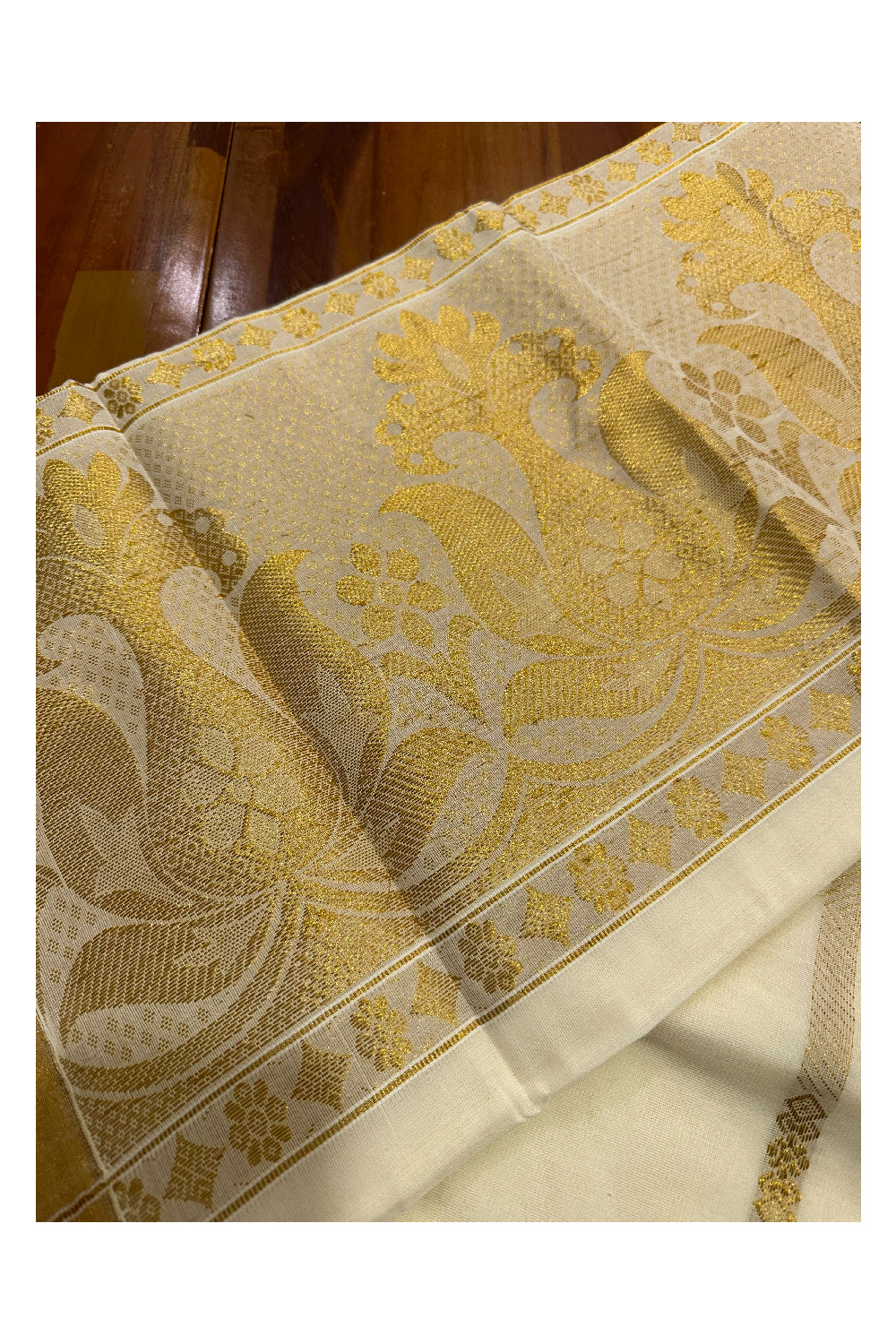 Kerala Cotton Heavy Woven Work Kasavu Saree (Onam Saree 2023)