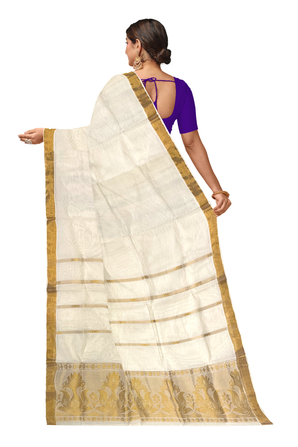 Kerala Cotton Heavy Woven Work Kasavu Saree (Onam Saree 2023)