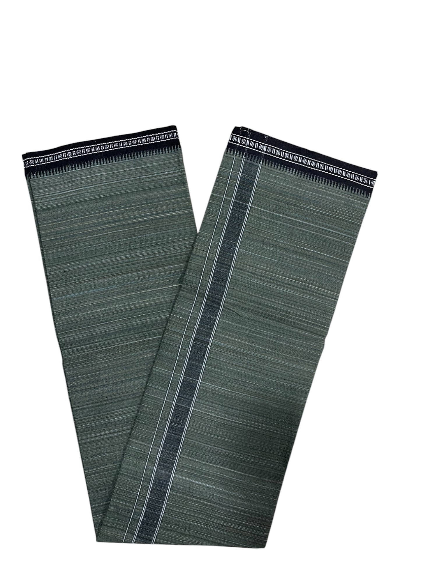 Southloom Green Single Mundu / Otta Mundu / Lungi (South Indian Kerala Dhoti)