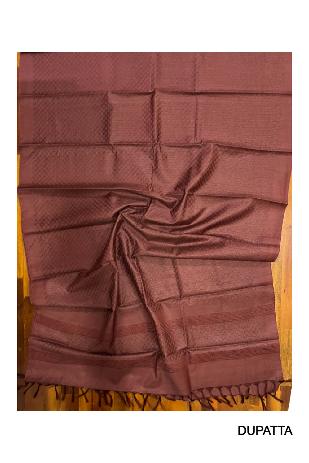 Southloom™ Cotton Maroon Churidar Salwar Suit Material with Thread Works