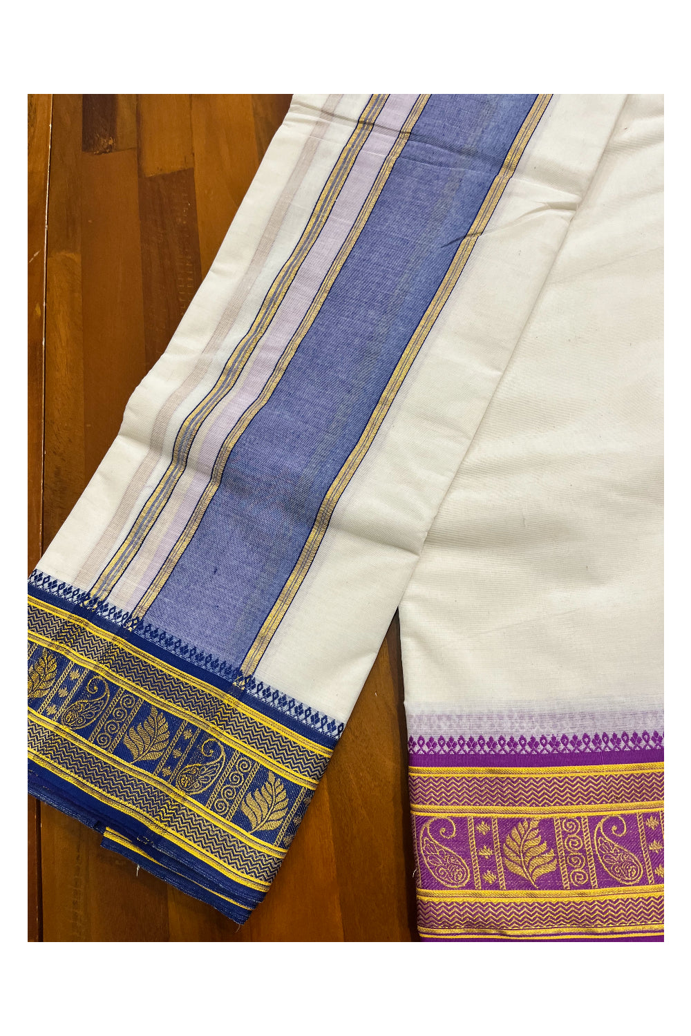 Southloom Pure Cotton Panchakacham with Angavastram (9+5) / Iyer Vesthi