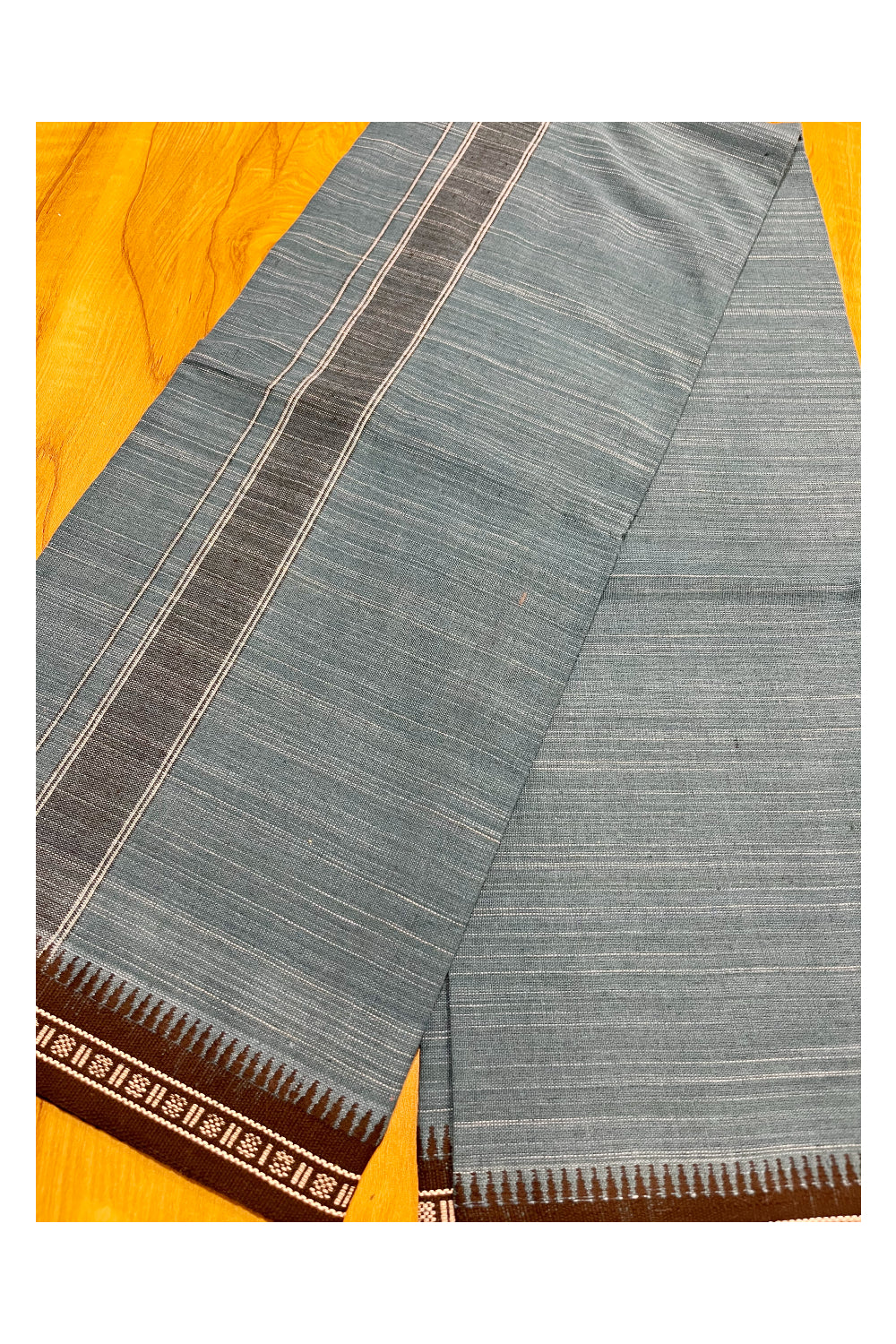 Southloom Blue Single Mundu / Otta Mundu / Lungi (South Indian Kerala Dhoti)