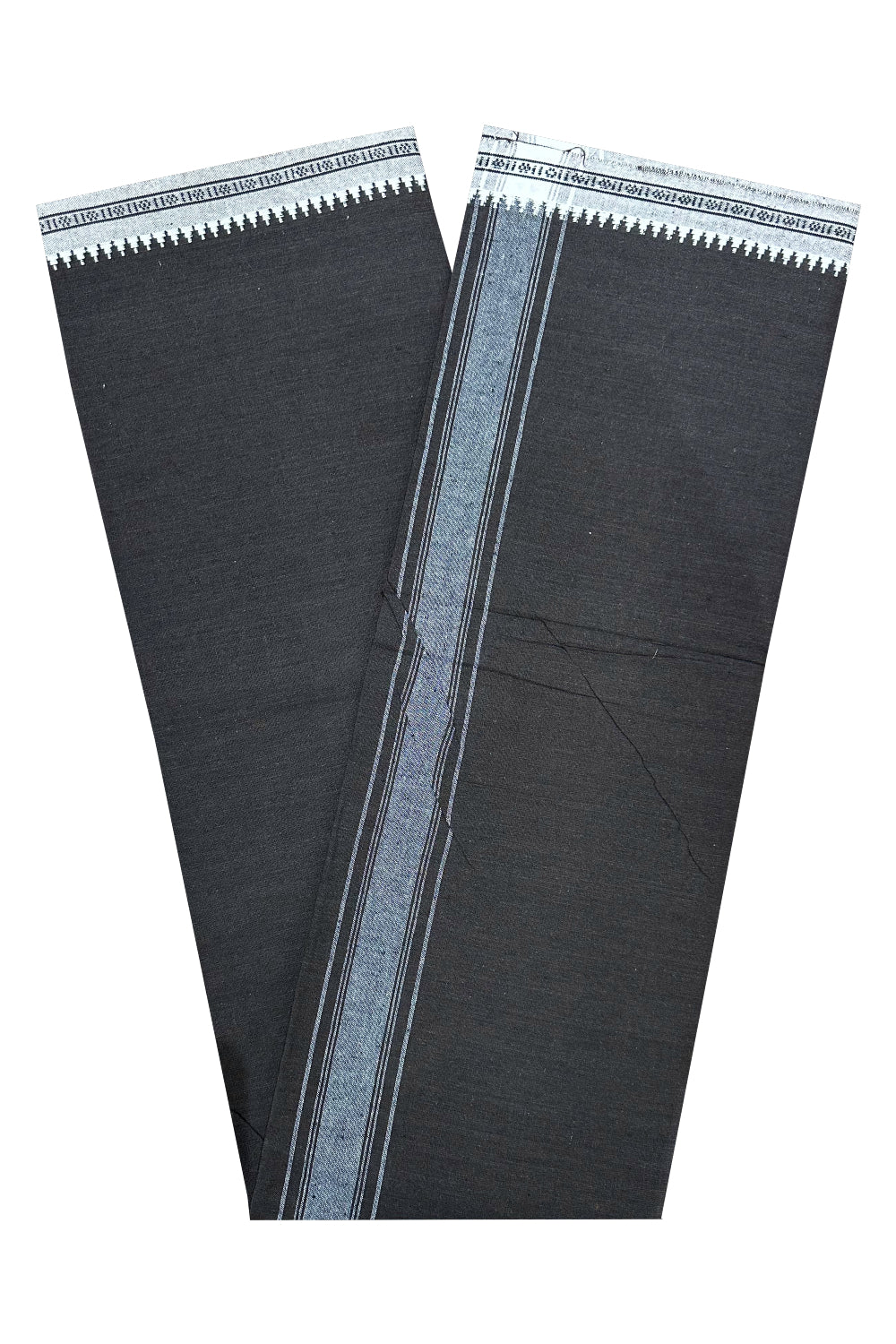 Southloom Black Single Mundu / Lungi (South Indian Kerala Dhoti)