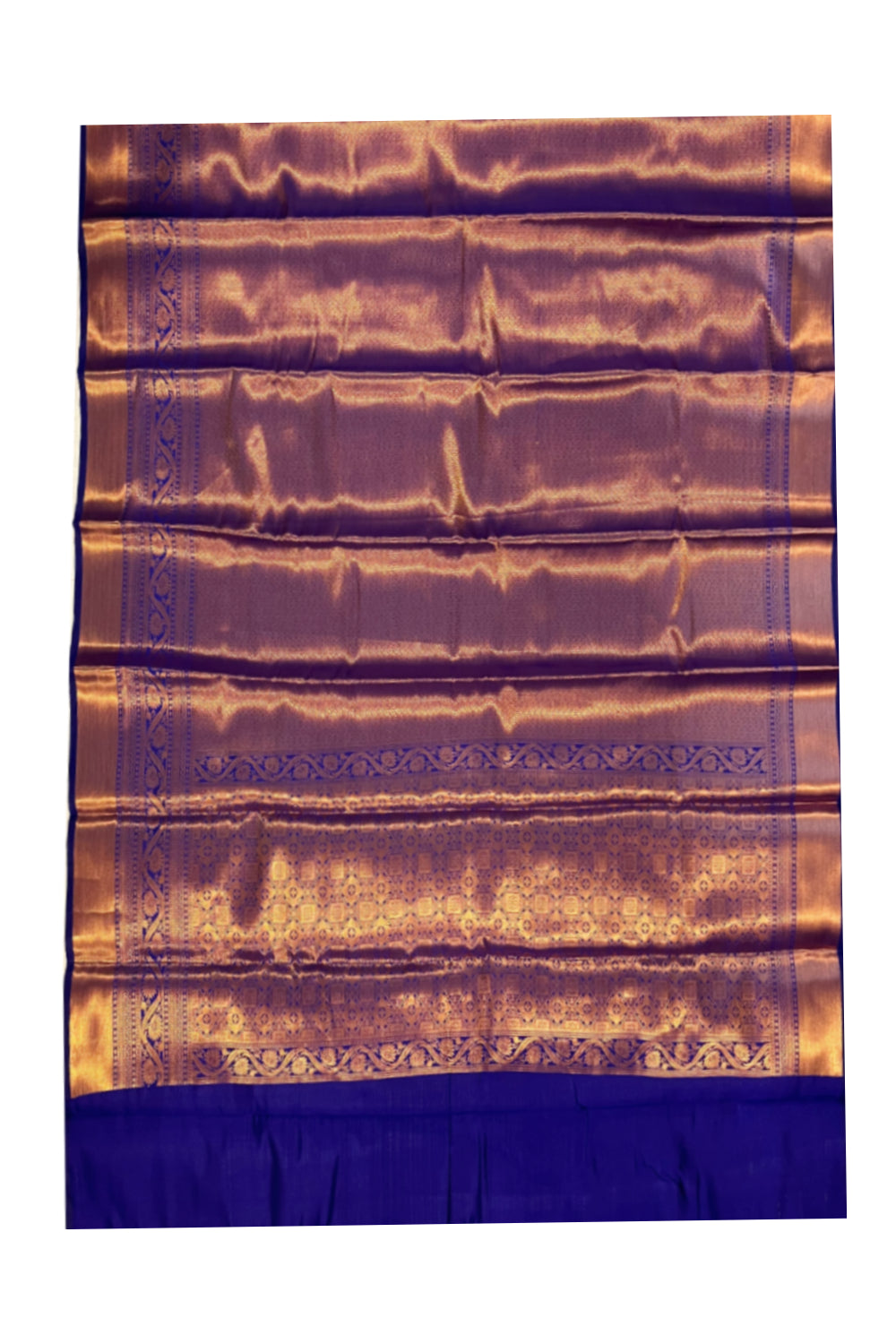 Southloom Premium Semi Silk Zari Work Brocade Saree in Bridal Violet with Matching Pallu (Kanchipuram Pattu Saree)