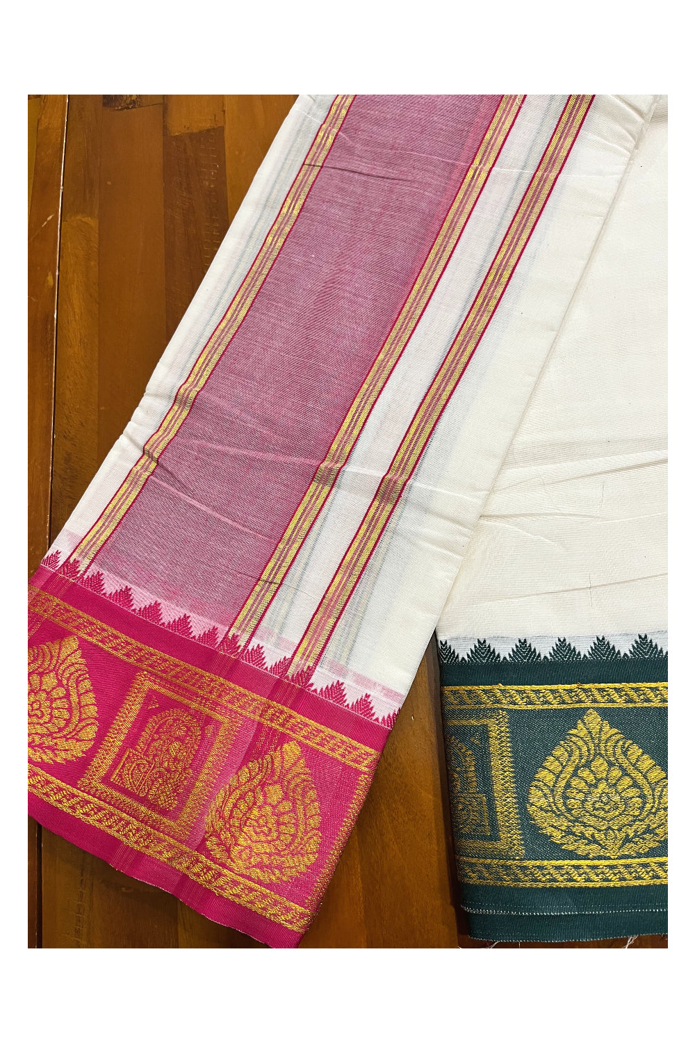 Southloom Pure Cotton Panchakacham with Angavastram (9+5) / Iyer Vesthi