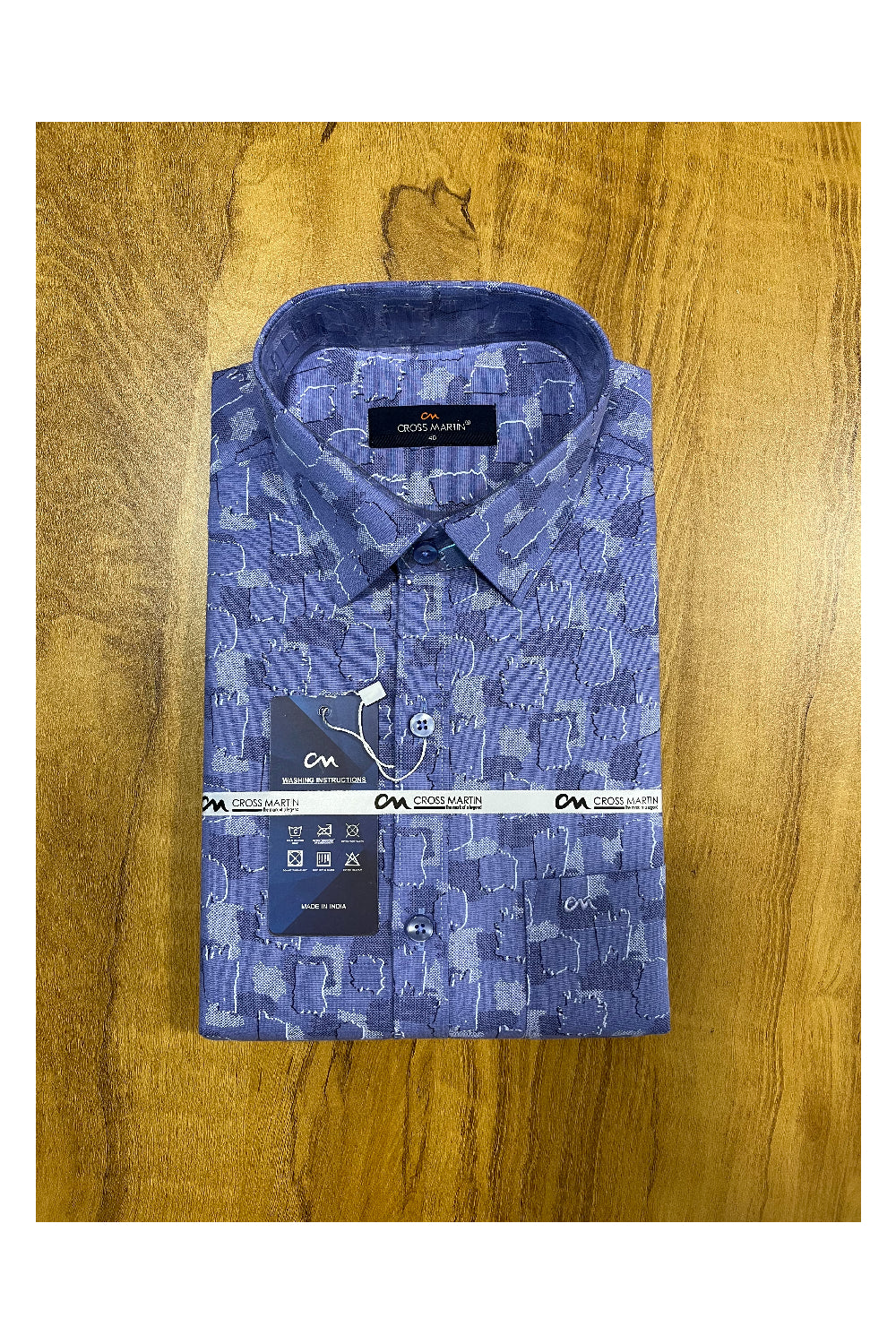 Pure Cotton Blue Shirt (40 FS)