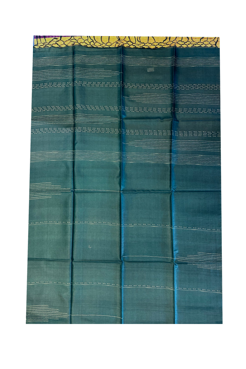 Southloom Pure Tussar Saree with Plain Body and Blouse Piece in Teal