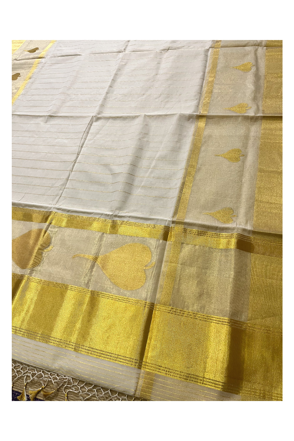 Southloom™ Super Premium Balaramapuram Handloom Cotton Saree with Aalila Woven Works