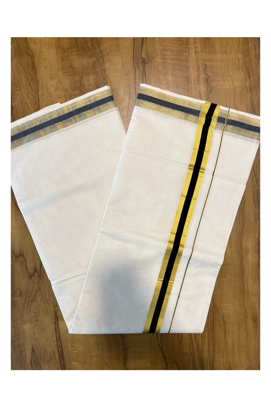 Pure Cotton Kerala Saree with Kasavu and Black Border