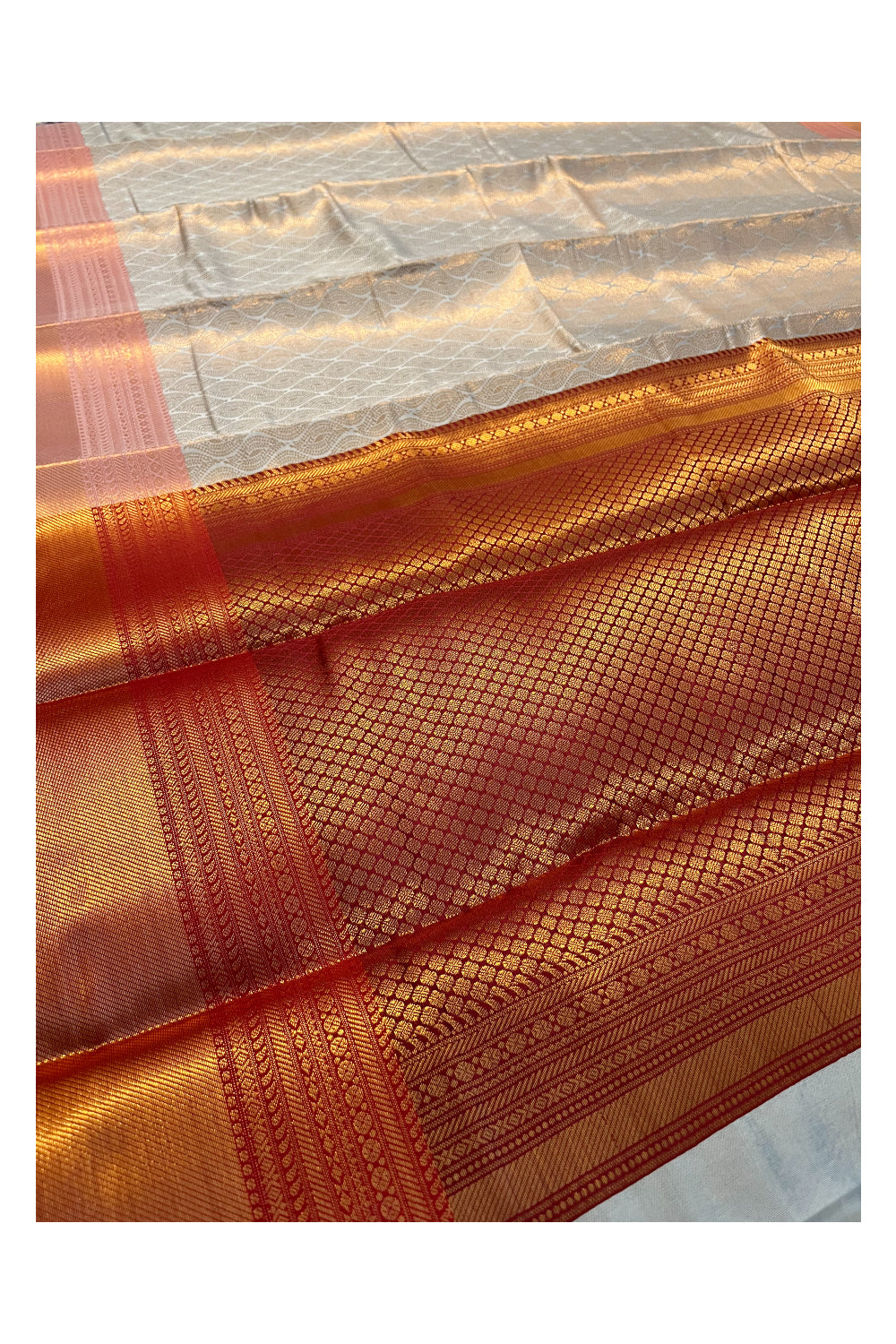 Southloom Premium Semi Silk Zari Work Brocade Saree in Bridal Blue with Matching Pallu (Kanchipuram Pattu Saree)