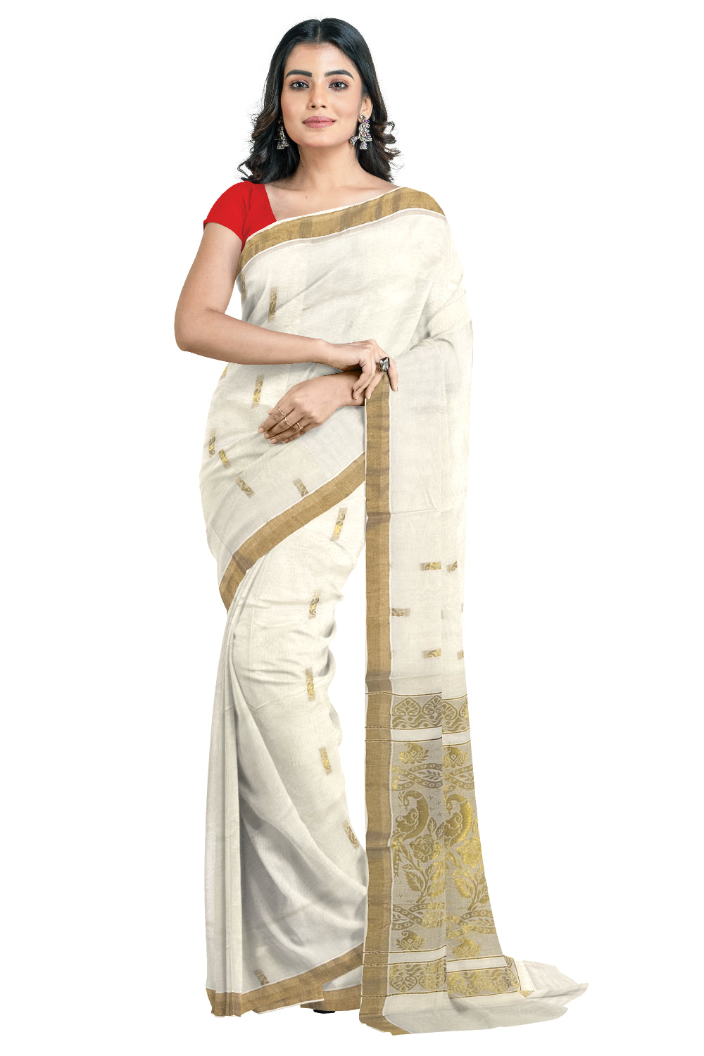 Kerala Pure Cotton Heavy Woven Work Kasavu Saree (Onam Saree 2023)