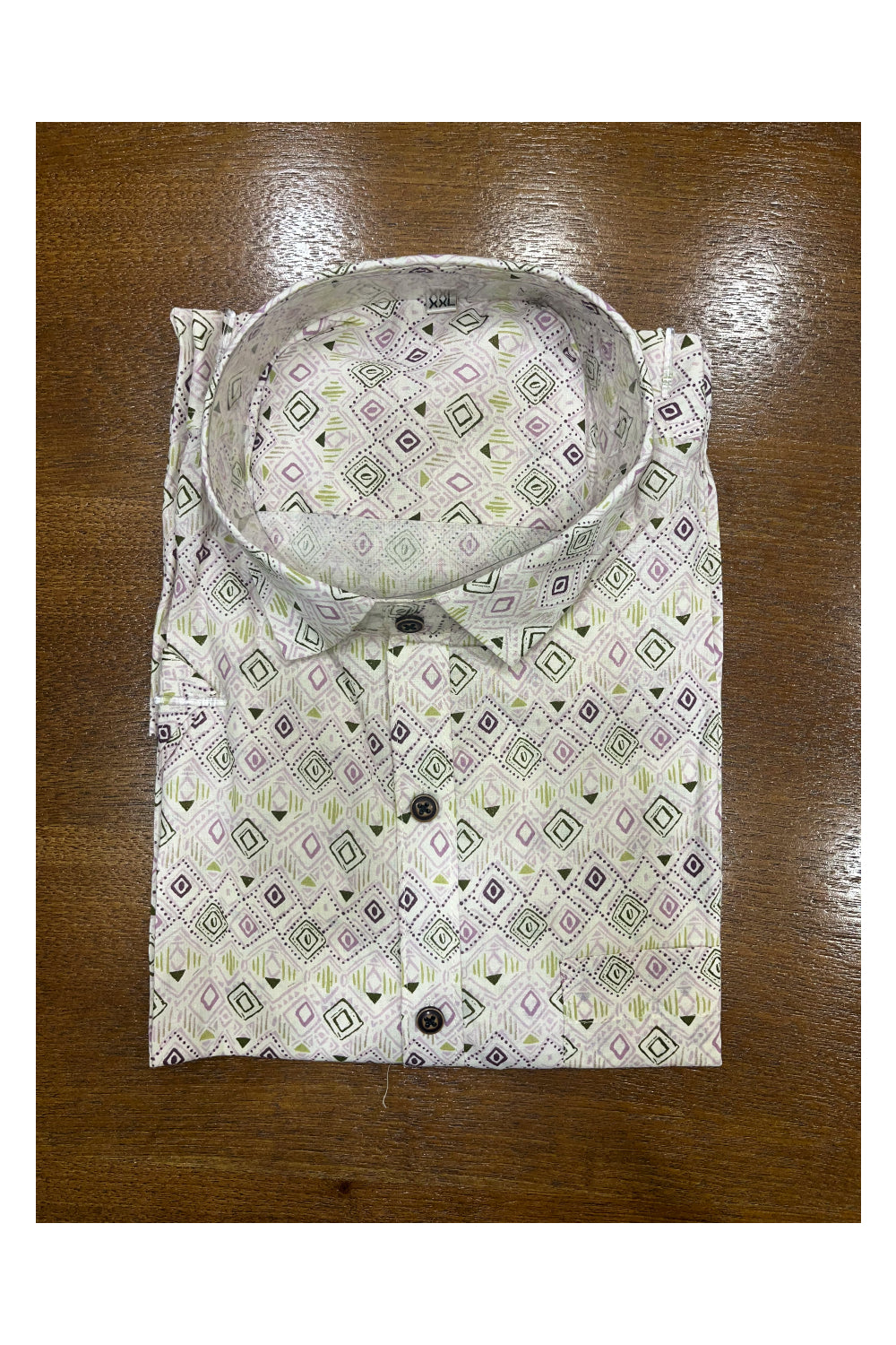 Southloom Jaipur Cotton Hand Block Printed Shirt (Half Sleeves)