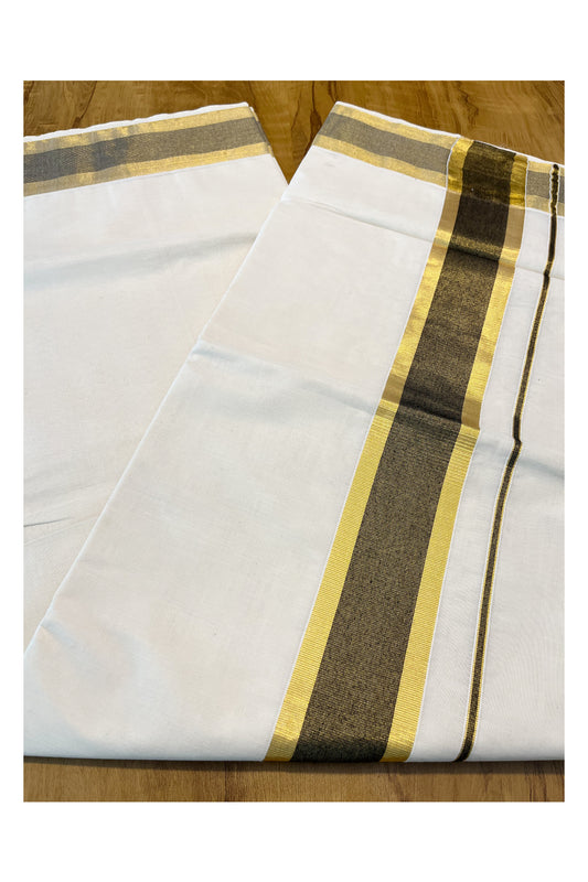 Pure Cotton Kerala Saree with Kasavu and Black Border