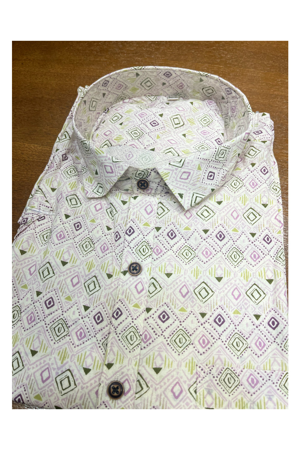 Southloom Jaipur Cotton Hand Block Printed Shirt (Half Sleeves)