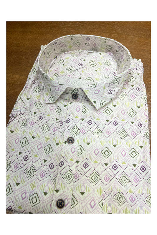 Southloom Jaipur Cotton Hand Block Printed Shirt (Half Sleeves)