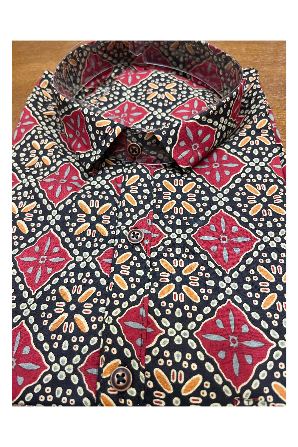 Southloom Jaipur Cotton Multi Colour Hand Block Printed Shirt (Half Sleeves)