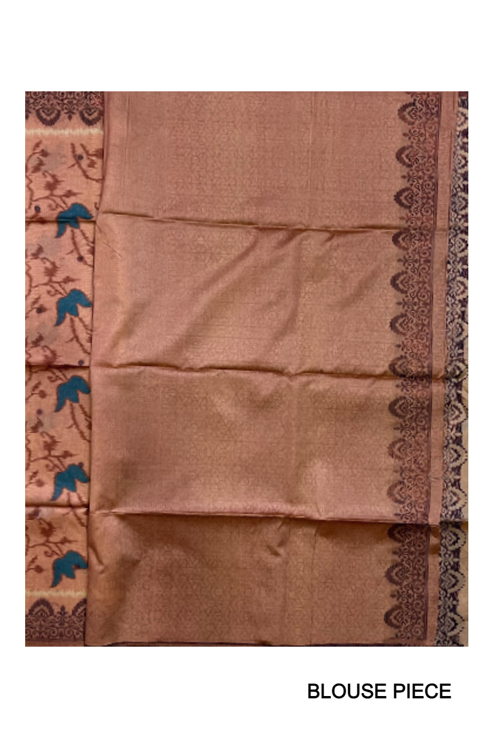 Southloom Semi Tussar Brown Floral Woven Designer Saree