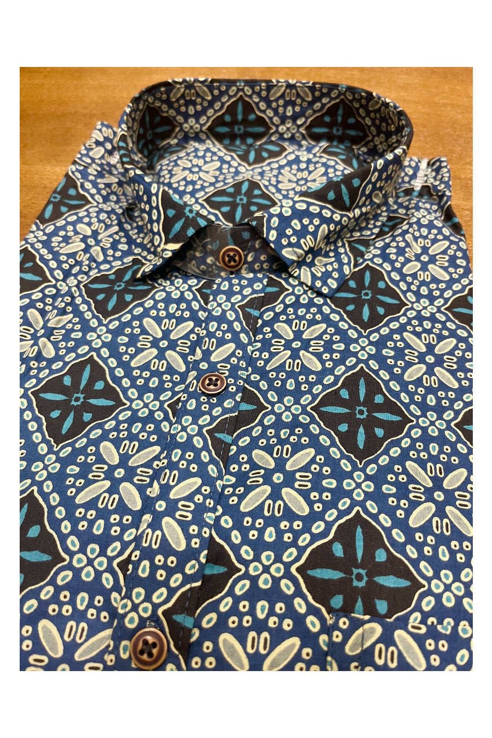 Southloom Jaipur Cotton Multi Colour Hand Block Printed Shirt (Half Sleeves)