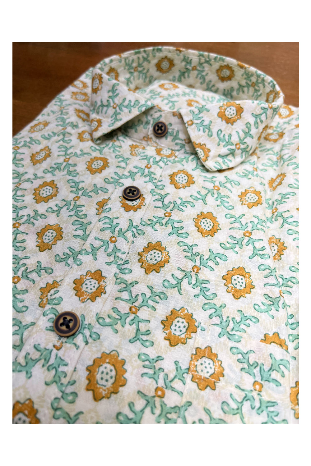 Southloom Jaipur Cotton Hand Block Printed Shirt (Full Sleeves)