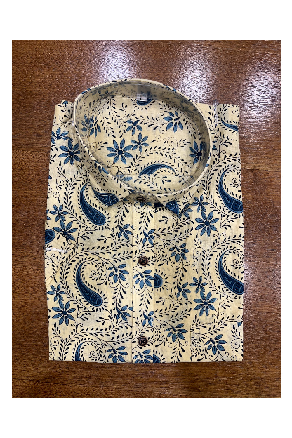 Southloom Jaipur Cotton Hand Block Printed Shirt (Half Sleeves)