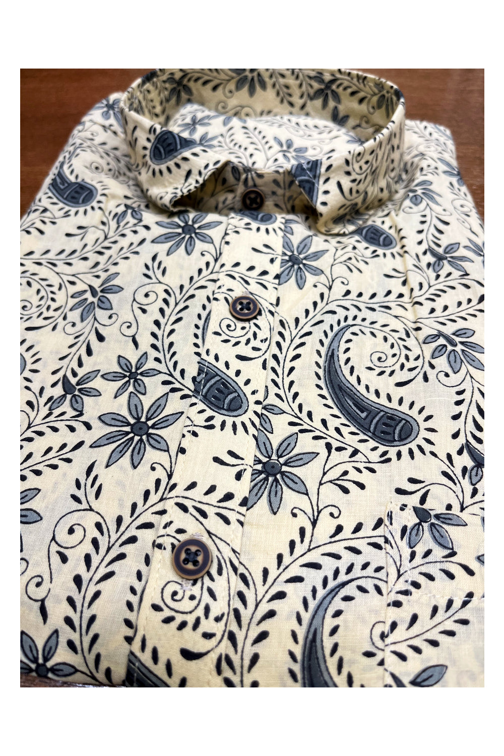 Southloom Jaipur Cotton Hand Block Printed Shirt (Full Sleeves)