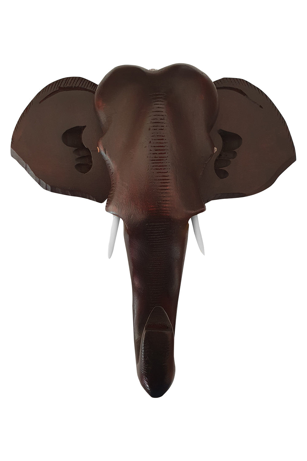 Southloom Handmade Elephant Head Handicraft (Carved from Mahogany Wood) 10 Inches