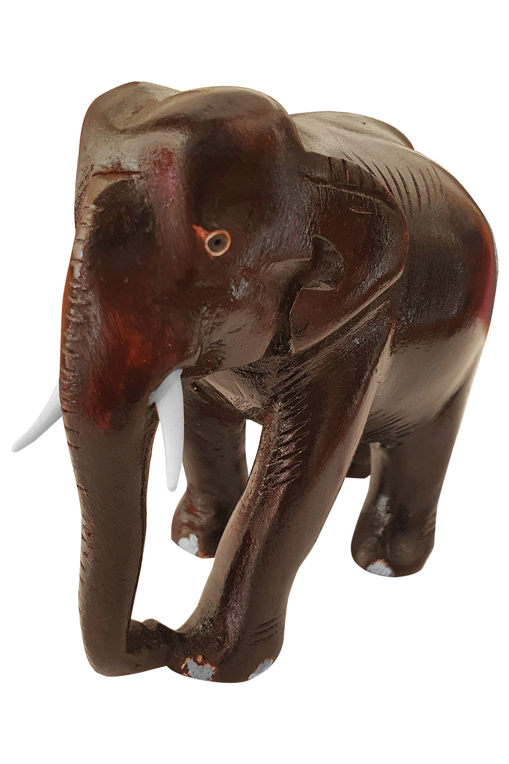 Southloom Handmade Elephant Handicraft (Carved from Mahogany Wood) 5 Inches