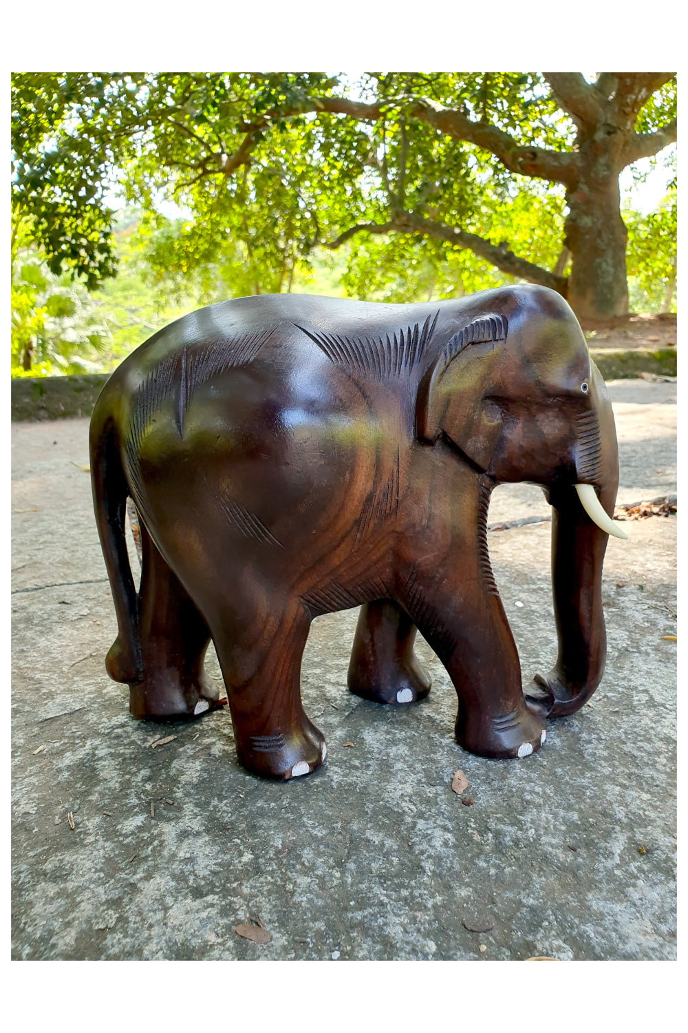 Southloom Handmade Elephant Handicraft (Carved from Rose Wood) 6 Inches
