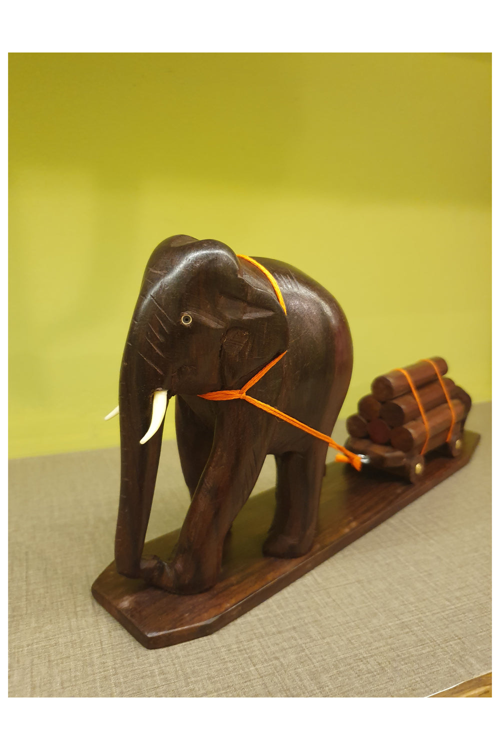 Southloom Handmade Elephant Handicraft (Carved from Rose Wood) 6 Inches