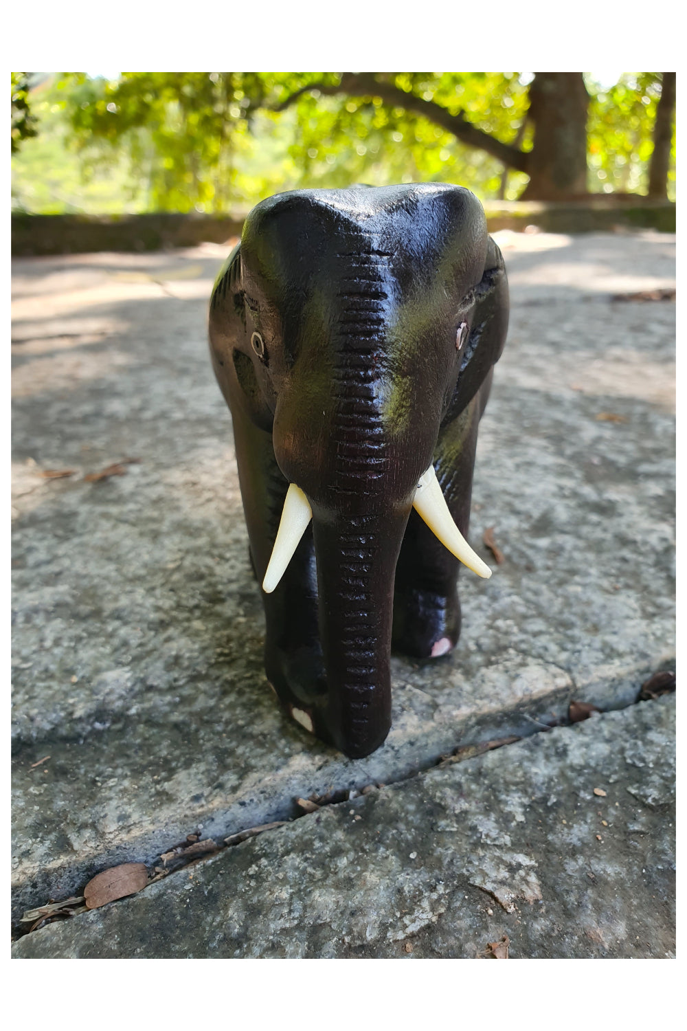 Southloom Handmade Elephant Handicraft (Carved from Mahogany Wood) 4 Inches