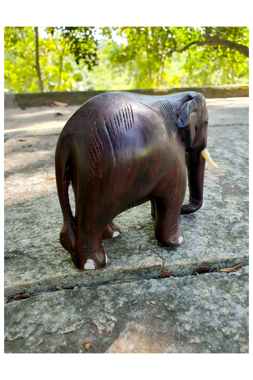 Southloom Handmade Elephant Handicraft (Carved from Rose Wood) 4 Inches