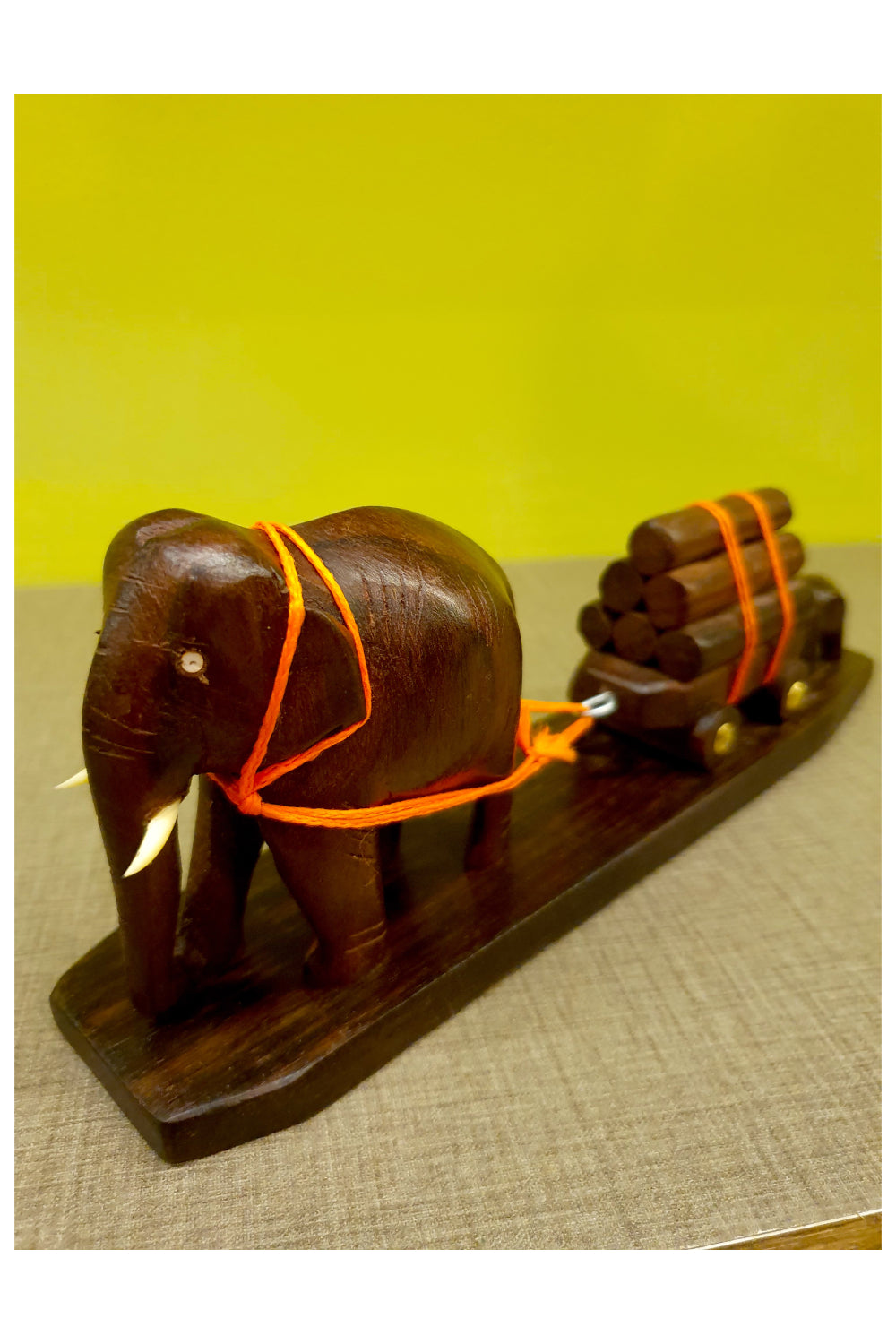 Southloom Handmade Elephant Handicraft (Carved from Rose Wood) 3 Inches