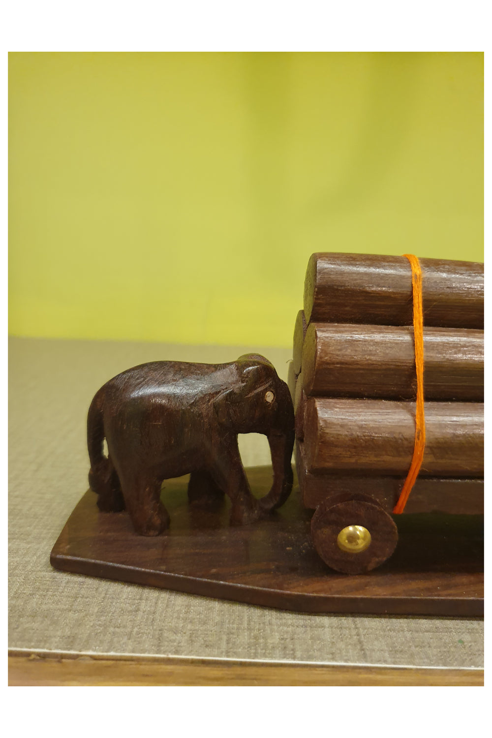 Southloom Handmade Elephant Handicraft (Carved from Rose Wood) 6 Inches