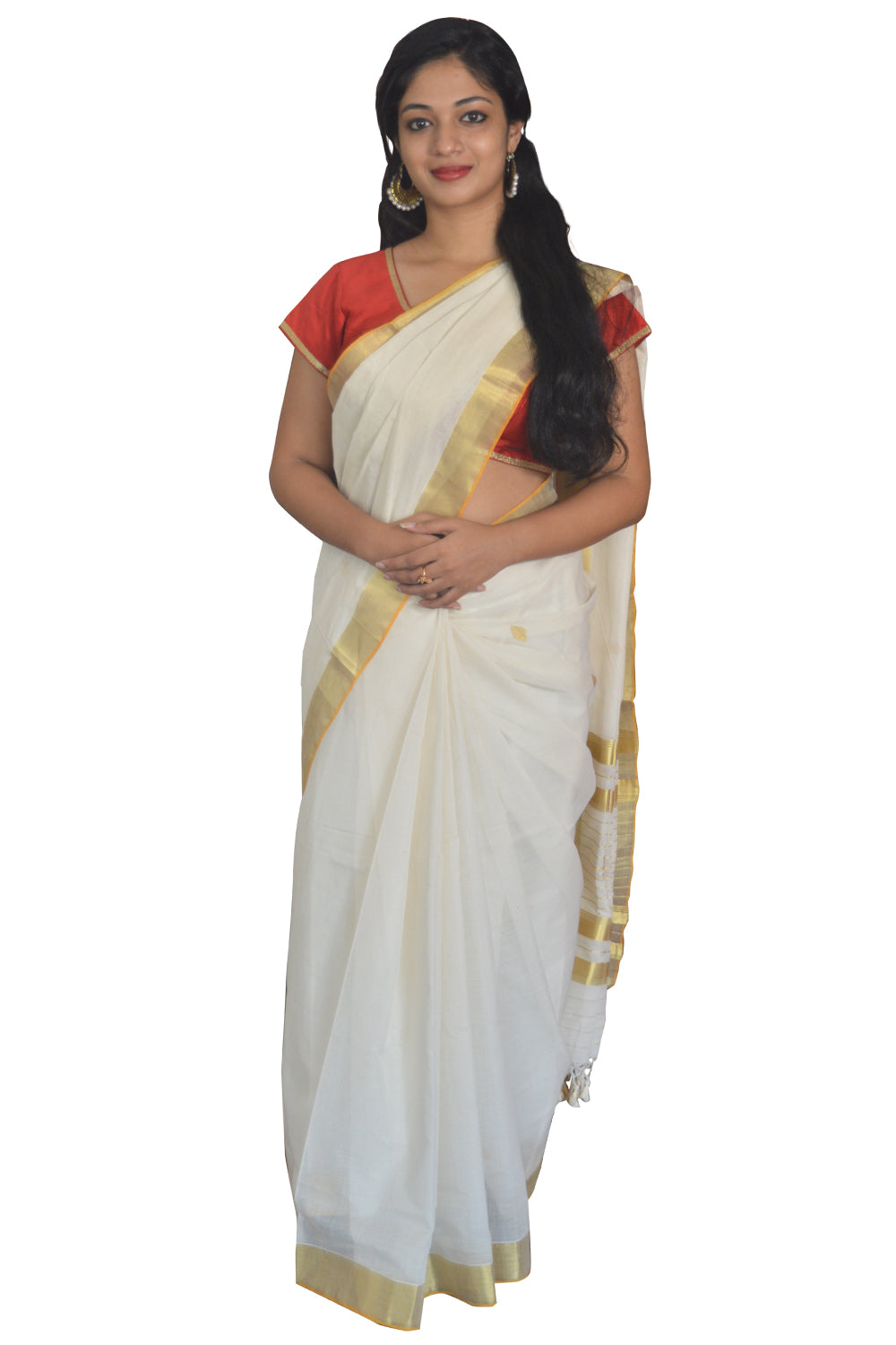 Southloom™ Balaramapuram Unakkupaavu Handloom Kasavu Saree