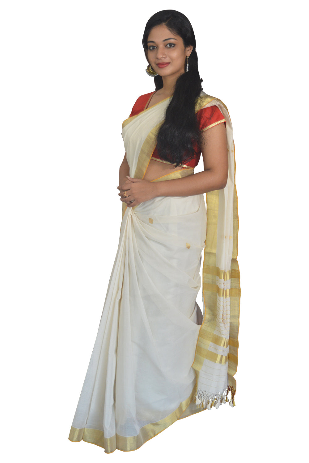 Southloom™ Balaramapuram Unakkupaavu Handloom Kasavu Saree