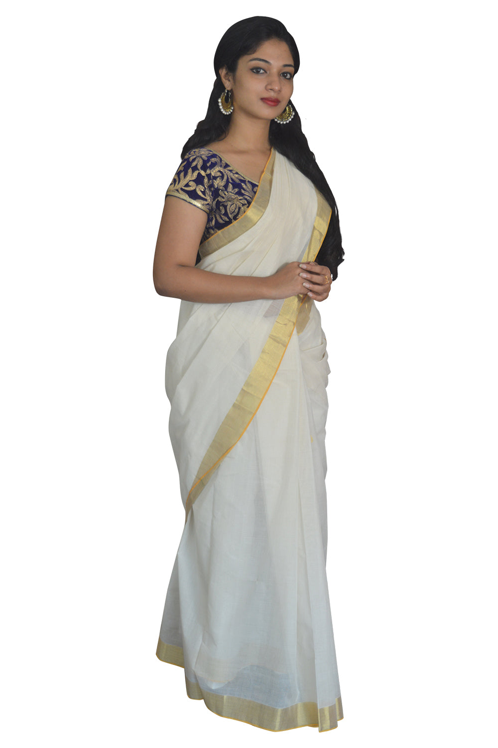 Southloom™ Balaramapuram Unakkupaavu Handloom Kasavu Saree