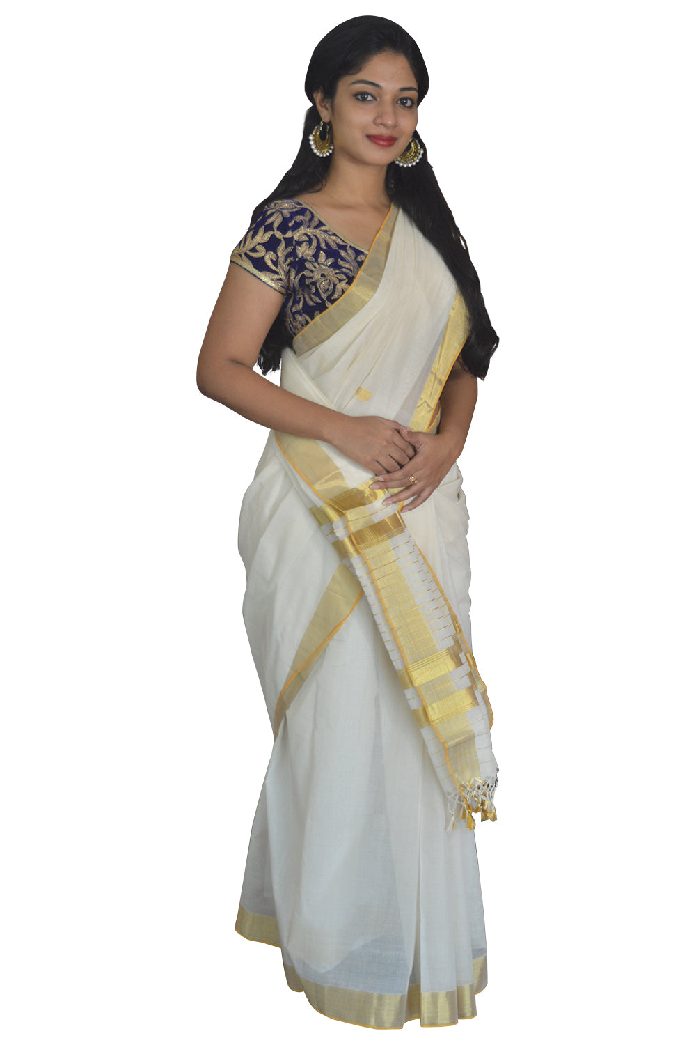 Southloom™ Balaramapuram Unakkupaavu Handloom Kasavu Saree