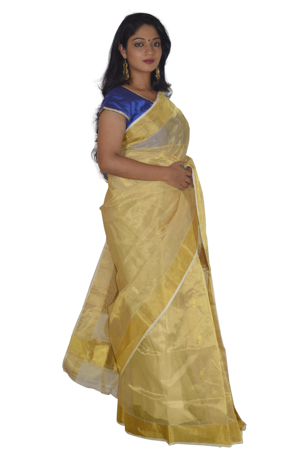 Southloom™ Original Premium Handloom Kasavu Woven Saree