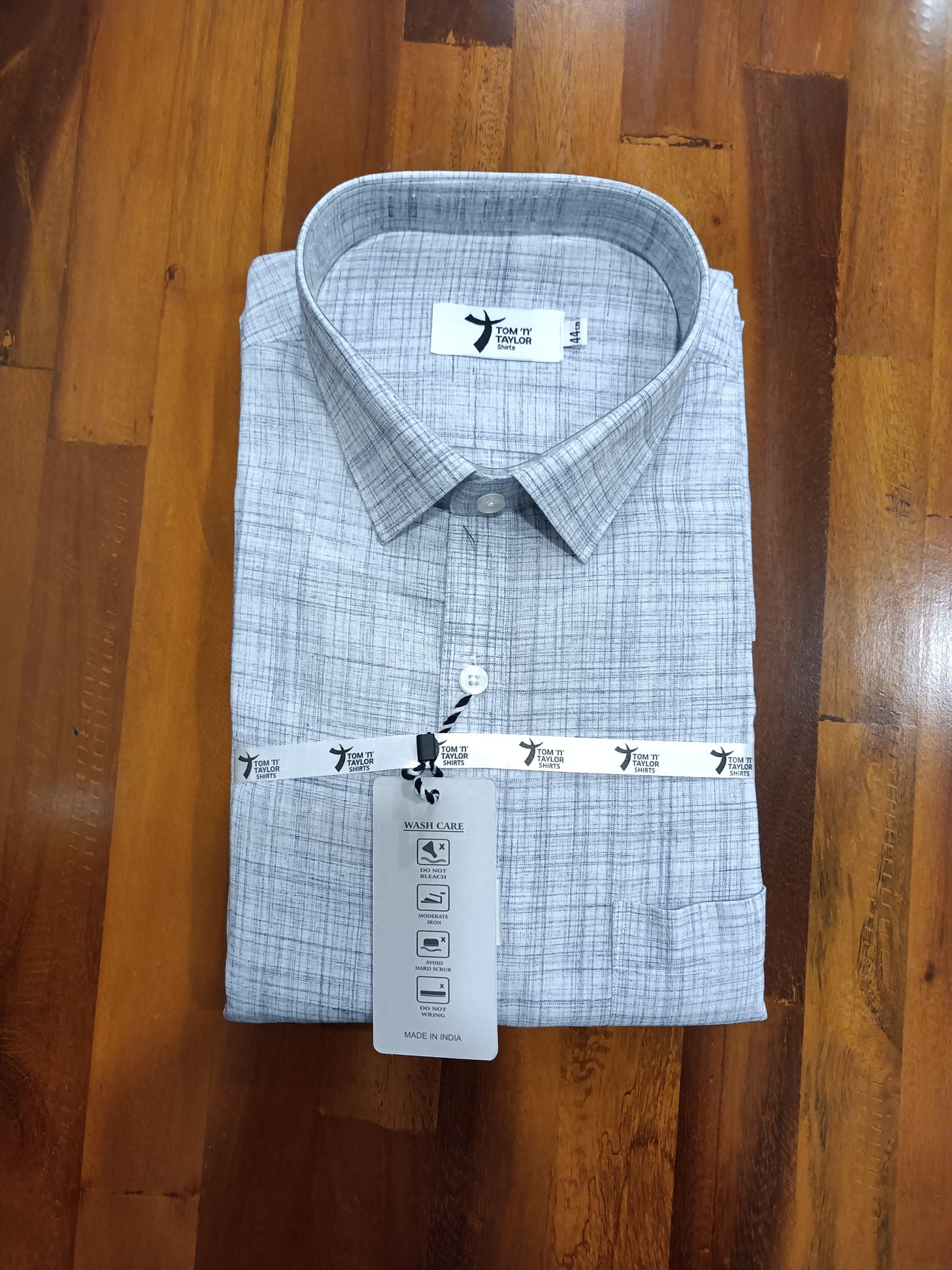 Pure Cotton Grey Shaded Shirt (44 FS)