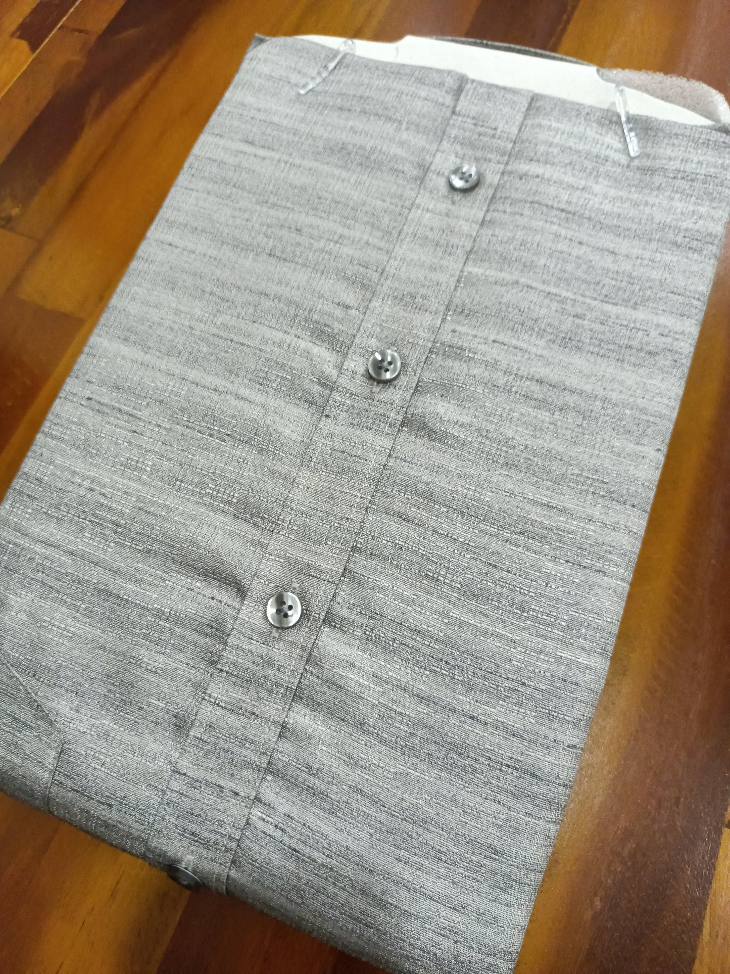 Pure Cotton Grey Shaded  Shirt (38 FS)