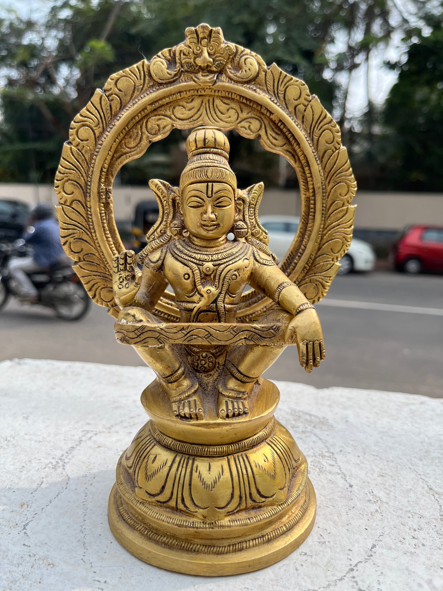 Southloom Solid Brass Handmade Swami Ayyappan / Sasthavu Handicraft