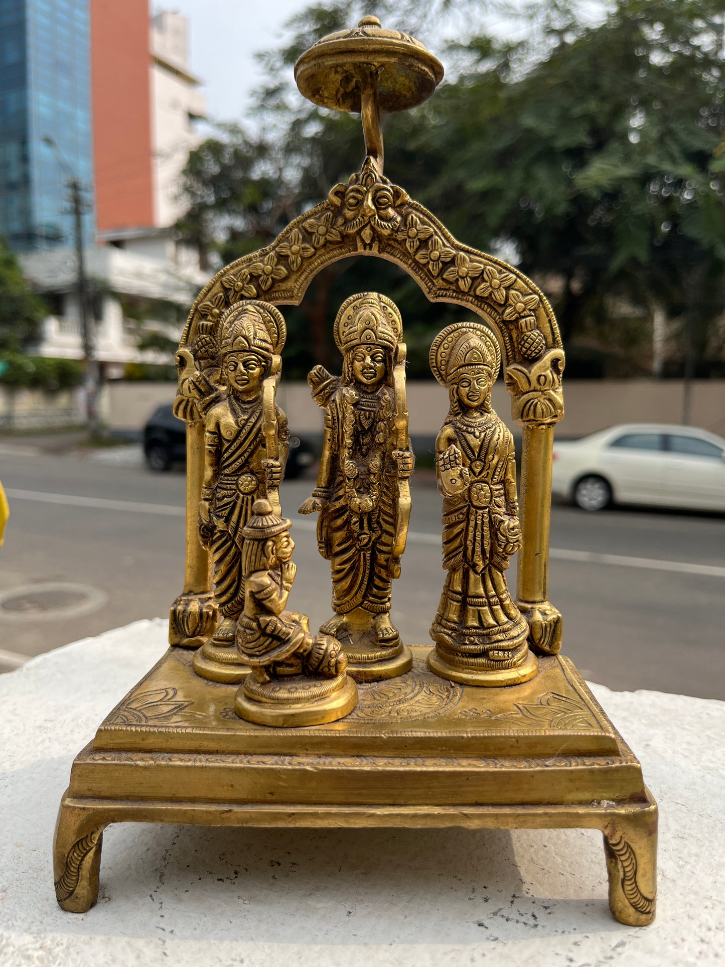 Southloom Solid Brass Handmade Pattabhishekam Handicraft