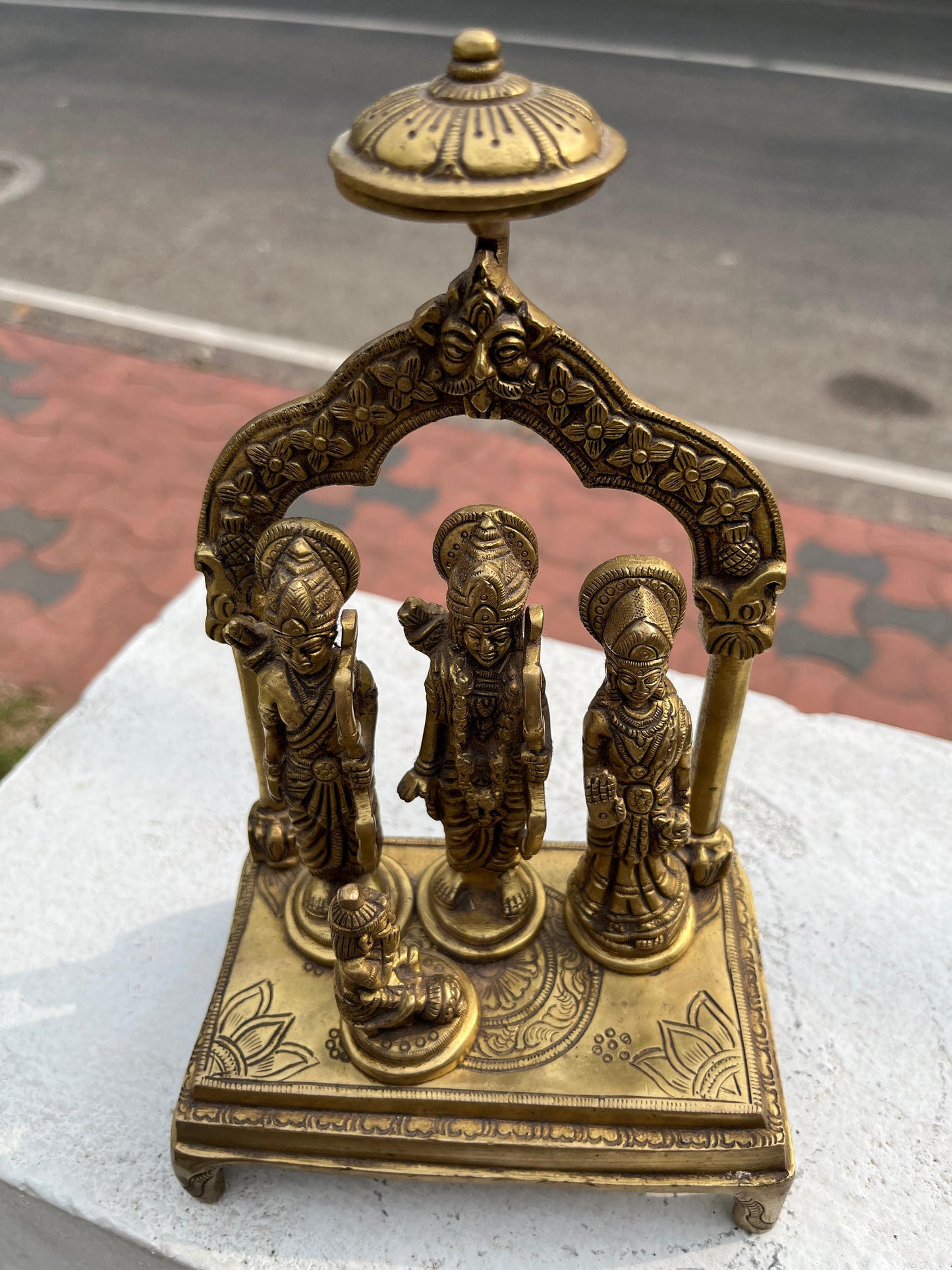 Southloom Solid Brass Handmade Pattabhishekam Handicraft