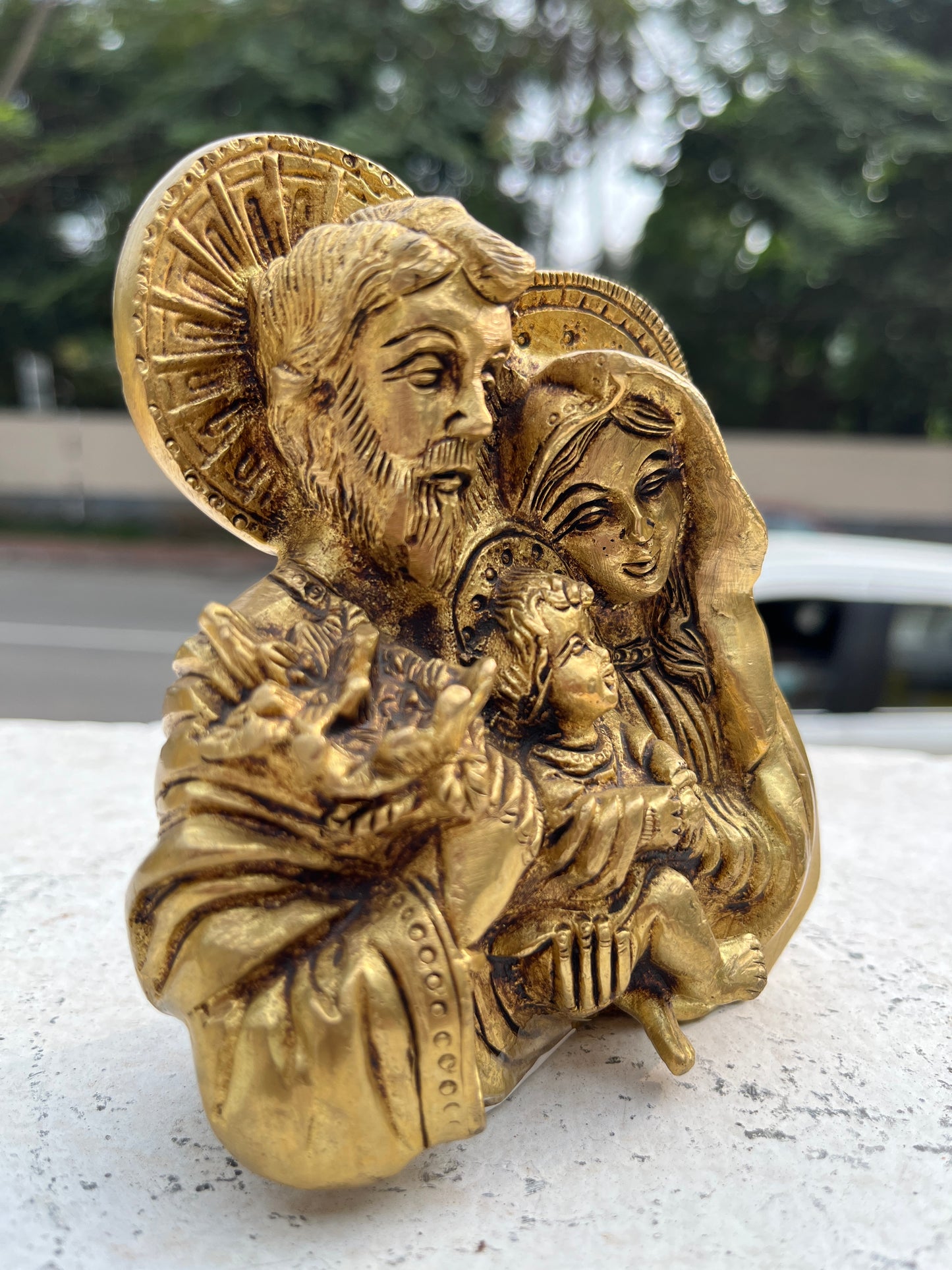 Southloom Solid Brass Handmade Jesus Christ Family Handicraft