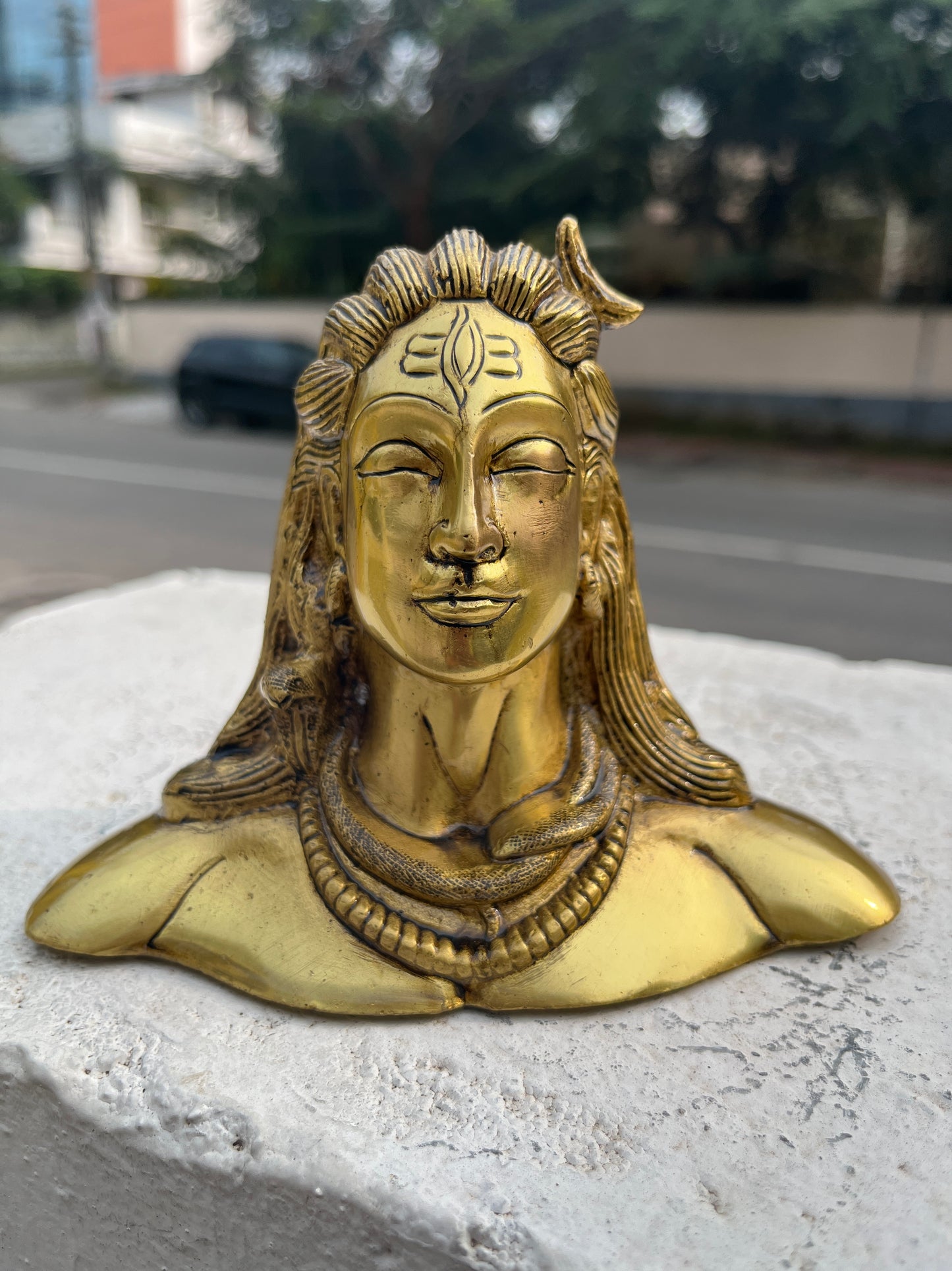 Southloom Solid Brass Handmade Lord Shiva / Adiyogi Handicraft