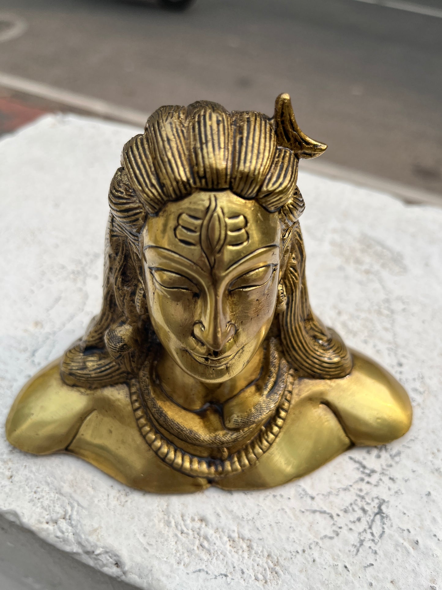 Southloom Solid Brass Handmade Lord Shiva / Adiyogi Handicraft